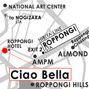 Ciao Bella, Organic Italian Restaurant in Roppongi, Tokyo