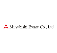 Logo of Mitsubishi Estate Corporation, urban development and executive real estate services in Japan