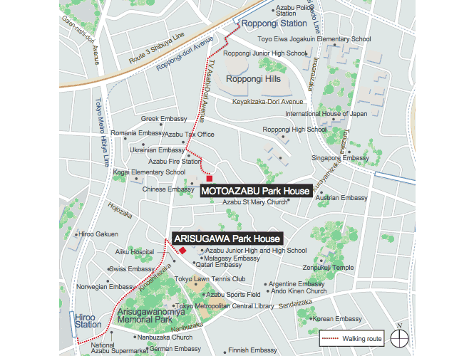 Map to Mitsubishi Estate Corporation, urban development and executive real estate services in Japan