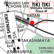 Tiki Tiki Shinjuku, Hawaiian Restaurant in Shinjuku, Tokyo